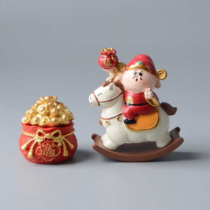 Buddha Stones, Año del Caballo, Dios de la Riqueza, Bolsa de Dinero, Éxito, Prosperidad, Decoración de Escritorio - image 15