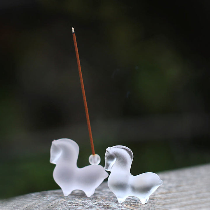 Buddha Stones Año del Caballo Vaina de Loto Hoja de Loto Liuli Pieza de Arte de Cristal Decoración Energética para el Hogar y la Oficina - image 20