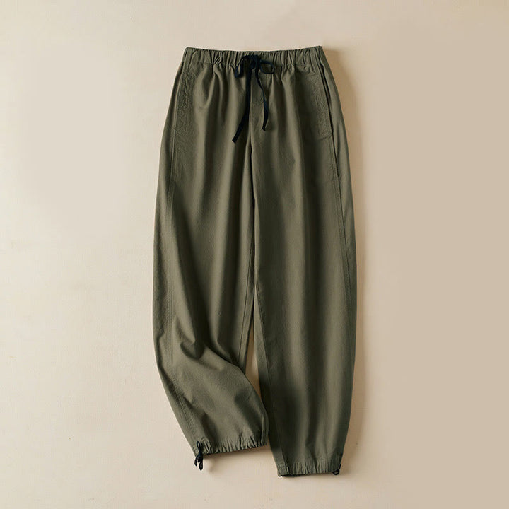 Pantalones cargo de algodón con bolsillos y cordón de otoño Buddha Stones para mujer, de 7-8 de largo - Verde oliva - US12, UK/AU16, EU44 (3XL) - image 9