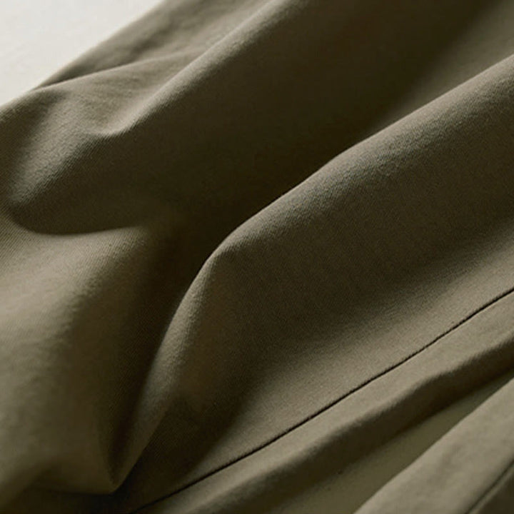 Pantalones cargo de algodón con bolsillos y cordón de otoño Buddha Stones para mujer, de 7-8 de largo - image 8