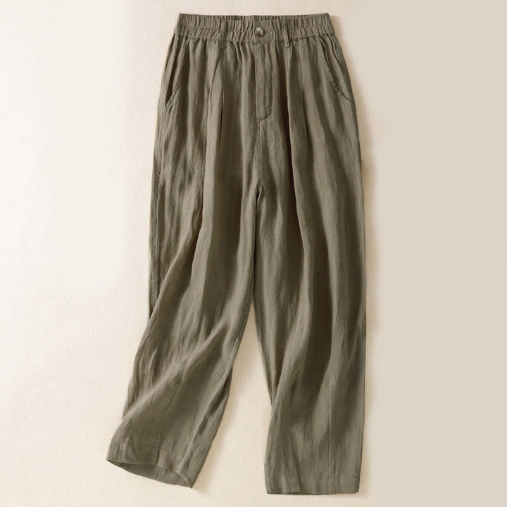Pantalones de verano con botones y cremallera hasta el tobillo para mujer con bolsillos y Buddha Stones - Broncearse - US8-10，UK/AU12-14，EU40-42 (2XL) - image 21