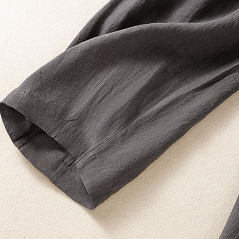 Pantalones de verano con botones y cremallera hasta el tobillo para mujer con bolsillos y Buddha Stones - image 32