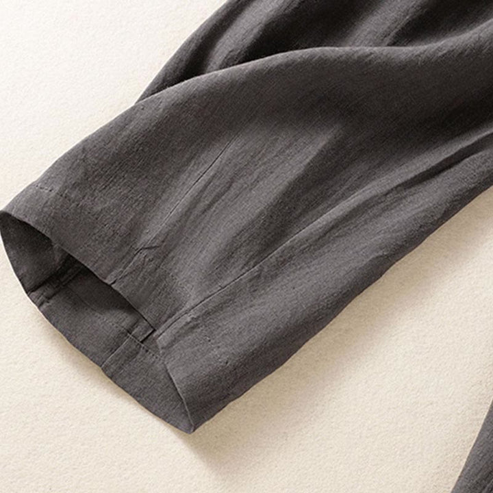 Pantalones de verano con botones y cremallera hasta el tobillo para mujer con bolsillos y Buddha Stones - image 32