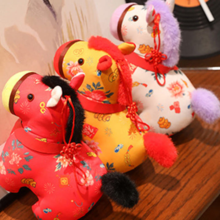 Buddha Stones, Año del Caballo, hilo rojo, decoración colgante con nudo chino - image 18