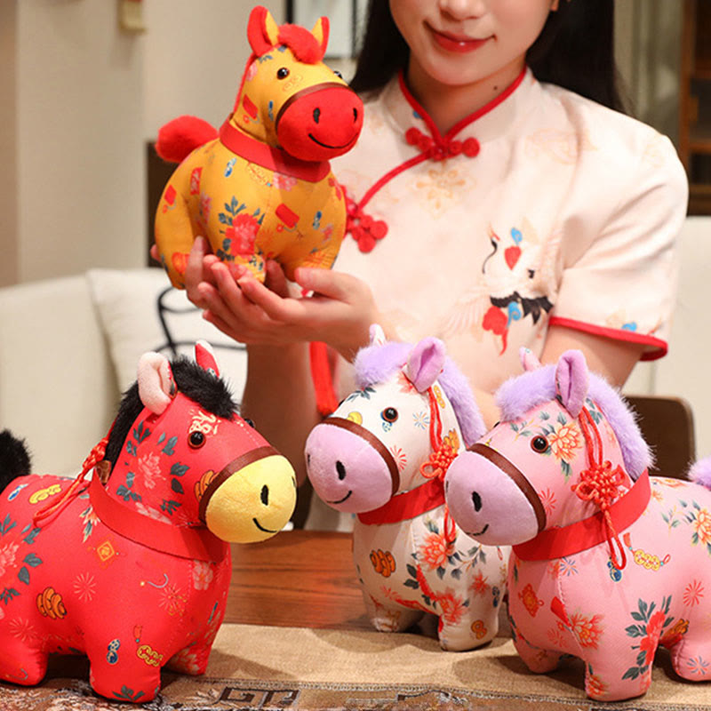 Buddha Stones, Año del Caballo, hilo rojo, decoración colgante con nudo chino - image 19