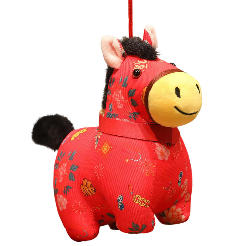 Buddha Stones, Año del Caballo, hilo rojo, decoración colgante con nudo chino - image 4