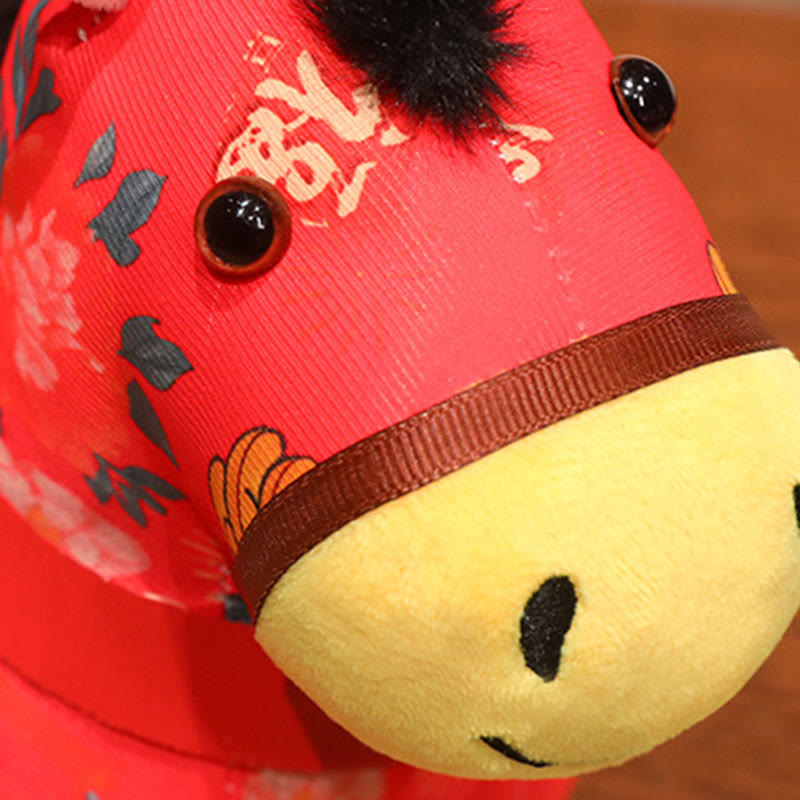 Buddha Stones, Año del Caballo, hilo rojo, decoración colgante con nudo chino - image 9