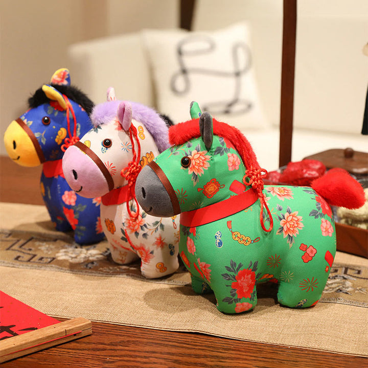 Buddha Stones, Año del Caballo, hilo rojo, decoración colgante con nudo chino - image 17