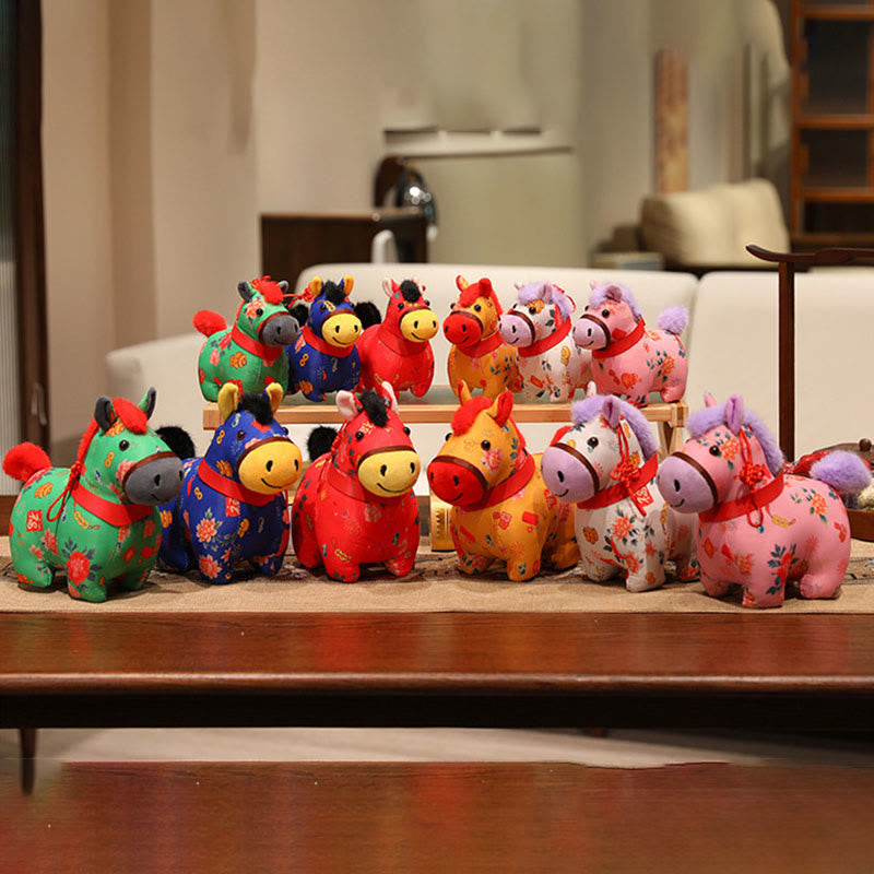 Buddha Stones, Año del Caballo, hilo rojo, decoración colgante con nudo chino - image 15