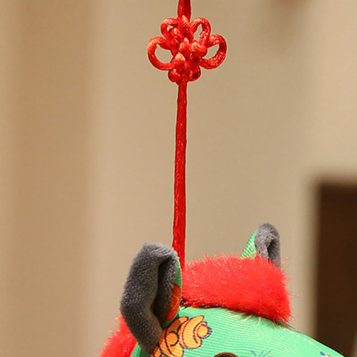 Buddha Stones, Año del Caballo, hilo rojo, decoración colgante con nudo chino - image 14