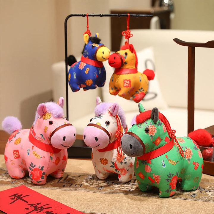 Buddha Stones, Año del Caballo, hilo rojo, decoración colgante con nudo chino - image 21