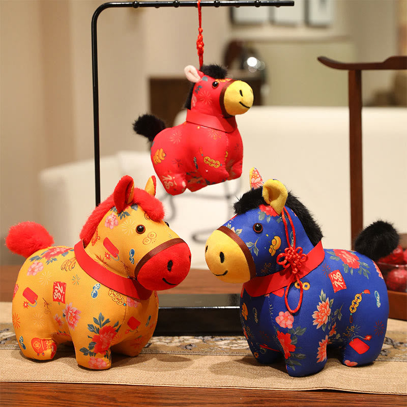 Buddha Stones, Año del Caballo, hilo rojo, decoración colgante con nudo chino - image 22