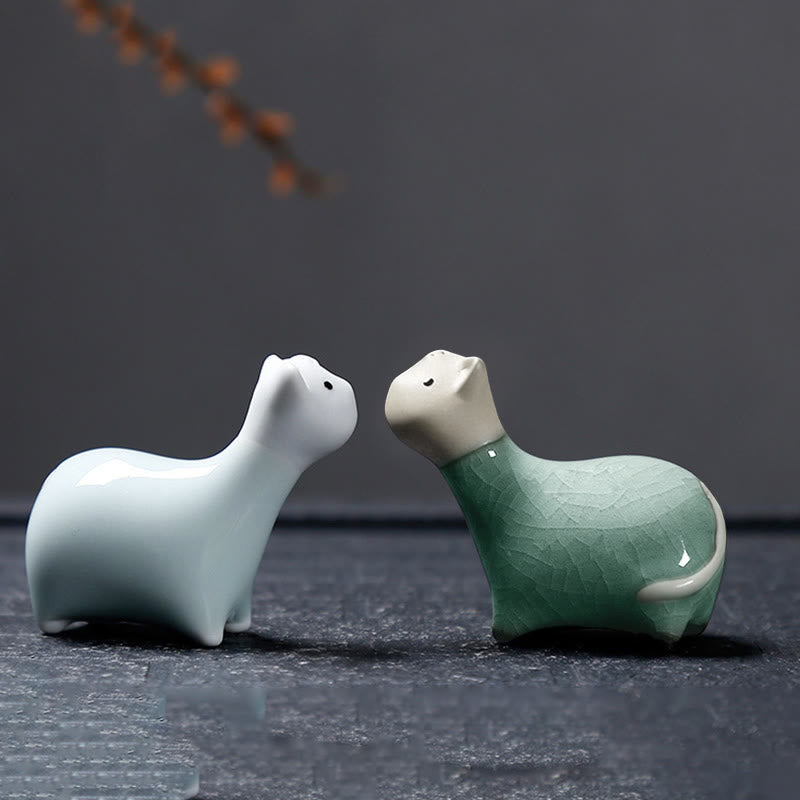 Buddha Stones con diseño del zodíaco chino, cerámica, té, mascota, decoración del hogar - image 36