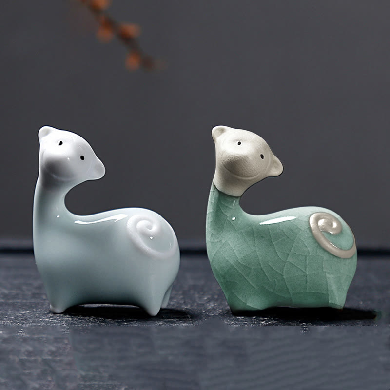 Buddha Stones con diseño del zodíaco chino, cerámica, té, mascota, decoración del hogar - image 41