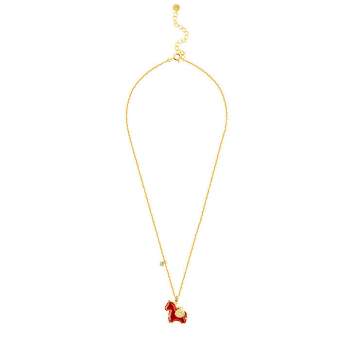 Collar con colgante de confianza con Buddha Stones, ágata roja y carácter Fu del Año del Caballo - image 8