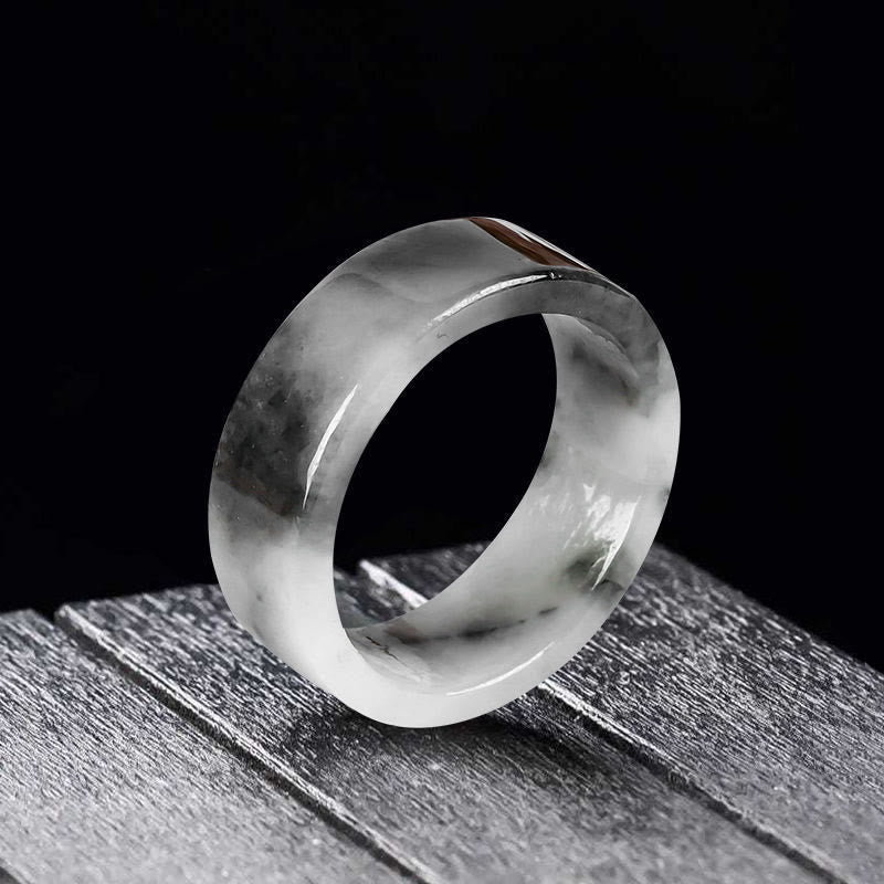 Buddha Stones Anillo de jade para la prosperidad y la suerte - image 1