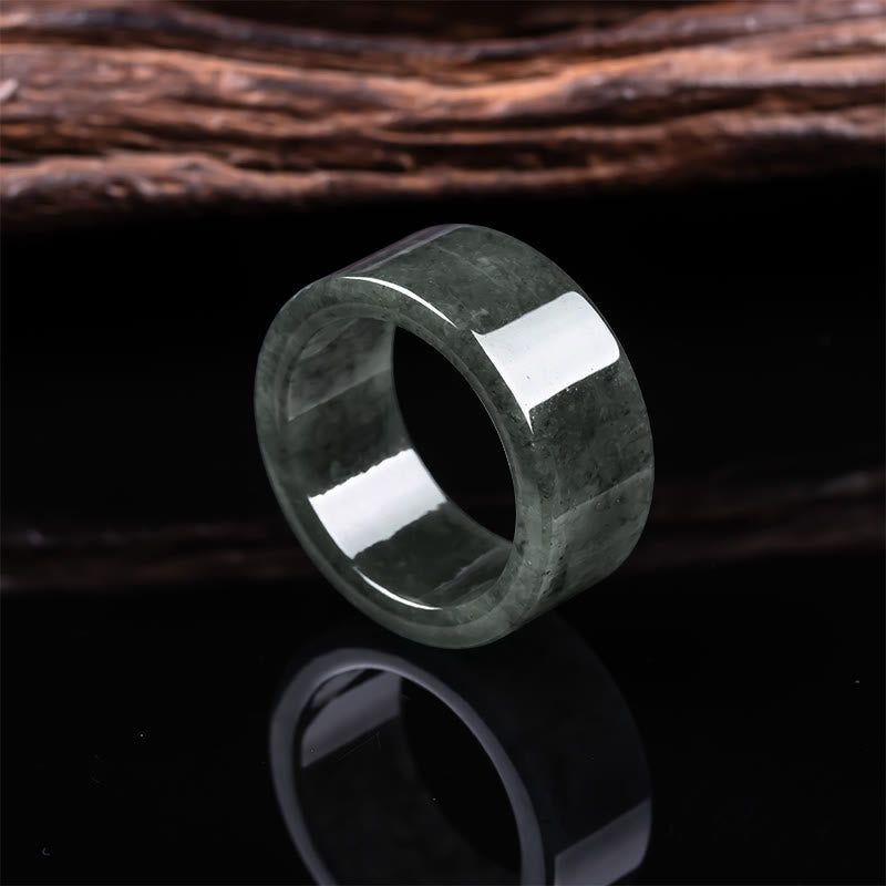Buddha Stones Anillo de jade para la prosperidad y la abundancia - Jade (24 mm) - image 0