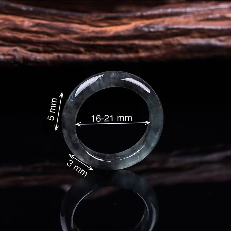 Buddha Stones Anillo de jade para la prosperidad, la suerte y la abundancia - image 2