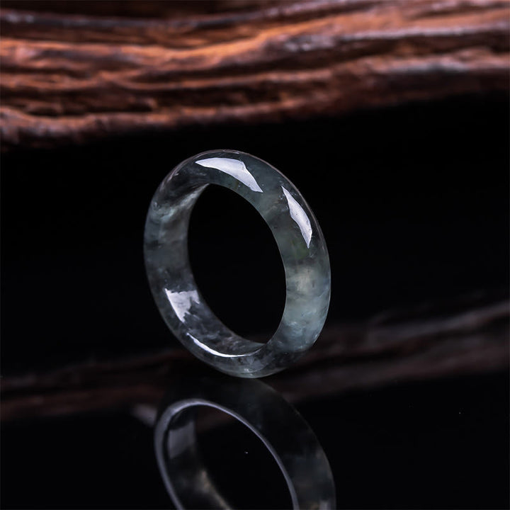 Buddha Stones Anillo de jade para la prosperidad, la suerte y la abundancia - Jade - 21 mm - image 1