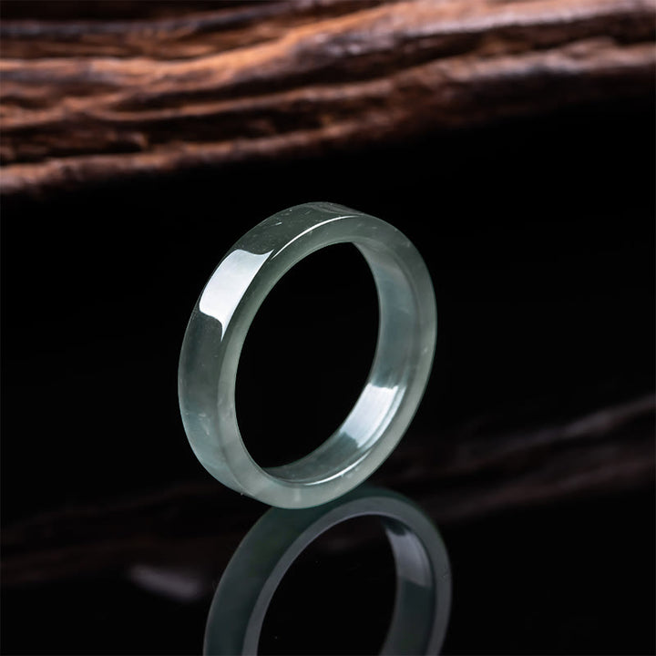 Buddha Stones Anillo de Jade Abundancia y Prosperidad en varios tamaños disponibles - Jade - 21 mm - image 0