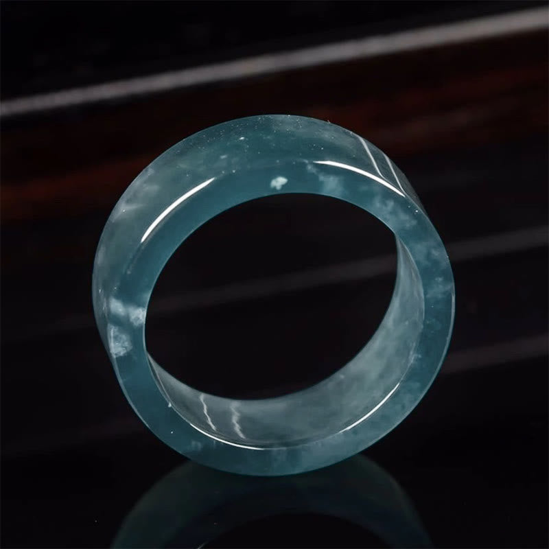 Buddha Stones Anillo de jade para la suerte, la abundancia y la prosperidad - image 1