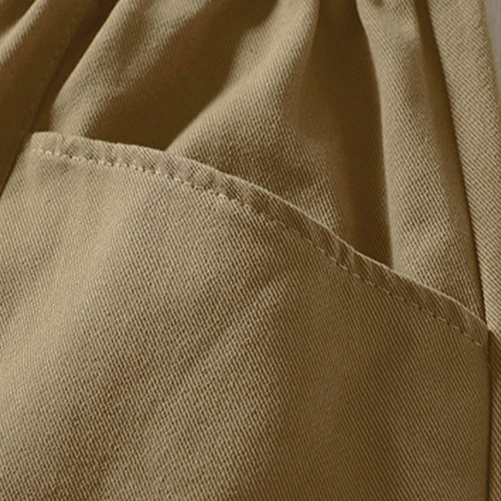 Buddha Stones Pantalones harén de algodón para mujer, hasta el tobillo, con diseño de botones y cremallera, con bolsillos y líneas sencillas de otoño - image 13