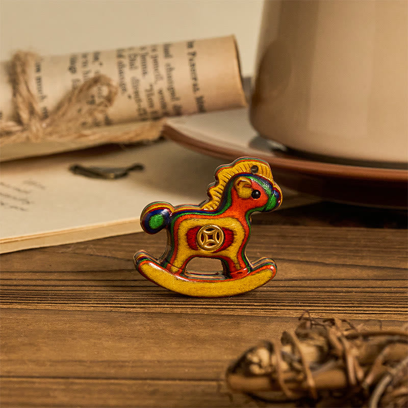 Buddha Stones, Año del Caballo, Moneda de Cobre, Eucalipto Arcoíris, Decoración de Escritorio Creativa - image 1