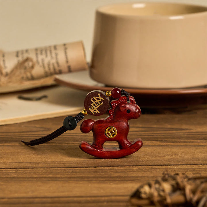 Buddha Stones, año del caballo, arcoíris, eucalipto, hoja pequeña, sándalo rojo, madera de tilo, ébano tallado. - image 8