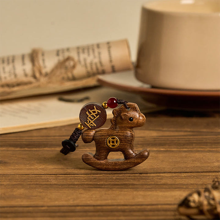 Buddha Stones, año del caballo, arcoíris, eucalipto, hoja pequeña, sándalo rojo, madera de tilo, ébano tallado. - image 21