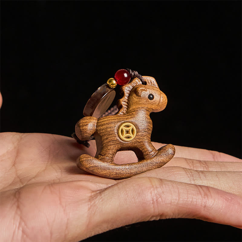 Buddha Stones, año del caballo, arcoíris, eucalipto, hoja pequeña, sándalo rojo, madera de tilo, ébano tallado. - image 24