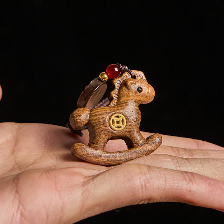 Buddha Stones, año del caballo, arcoíris, eucalipto, hoja pequeña, sándalo rojo, madera de tilo, ébano tallado. - image 24