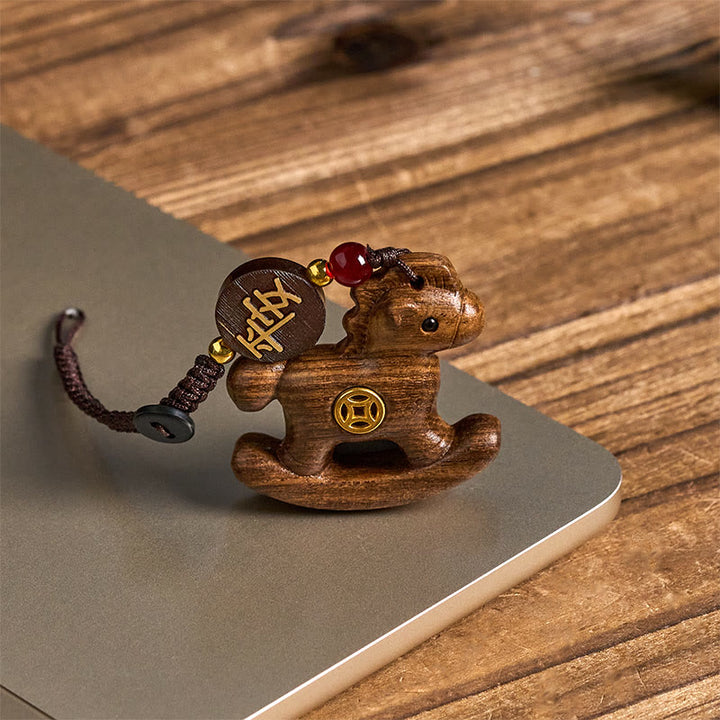 Buddha Stones, año del caballo, arcoíris, eucalipto, hoja pequeña, sándalo rojo, madera de tilo, ébano tallado. - image 22