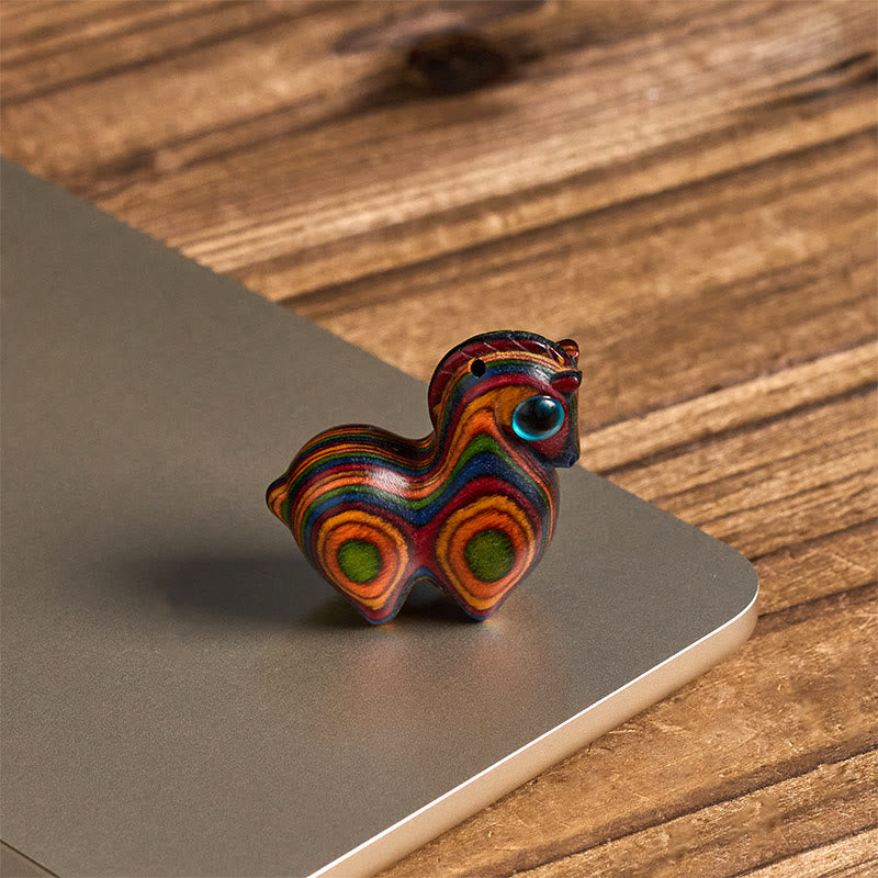 Buddha Stones talladas del Año del Caballo Tang, Eucalipto Arcoíris, Decoración Creativa para Escritorio - image 2