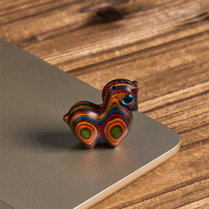 Buddha Stones talladas del Año del Caballo Tang, Eucalipto Arcoíris, Decoración Creativa para Escritorio - image 2