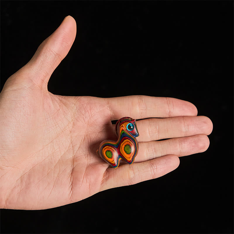 Buddha Stones talladas del Año del Caballo Tang, Eucalipto Arcoíris, Decoración Creativa para Escritorio - image 5