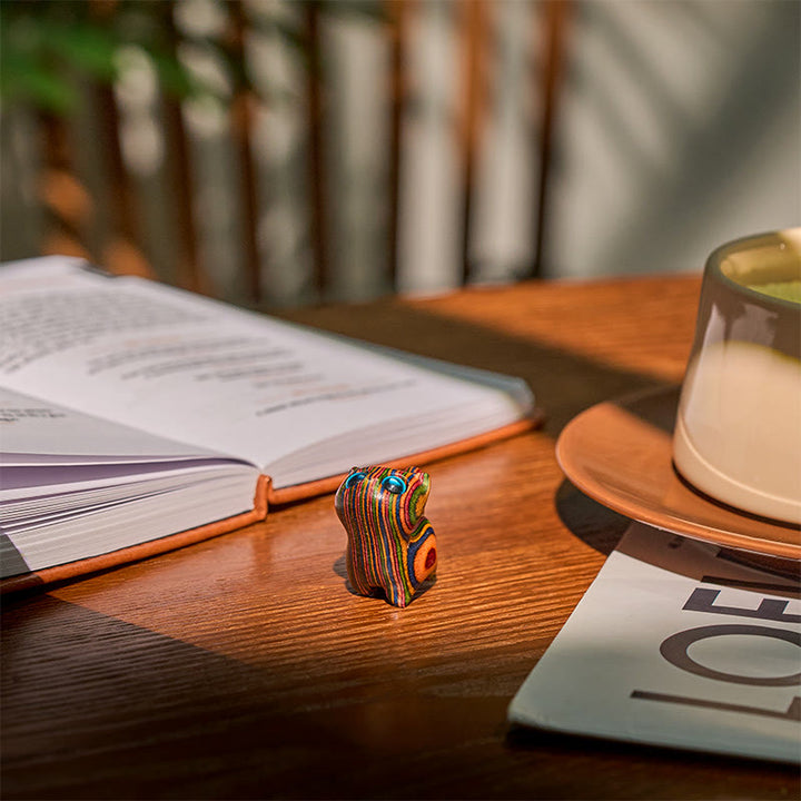 Buddha Stones talladas con un lindo gatito y eucalipto arcoíris para reducir el estrés. - image 3