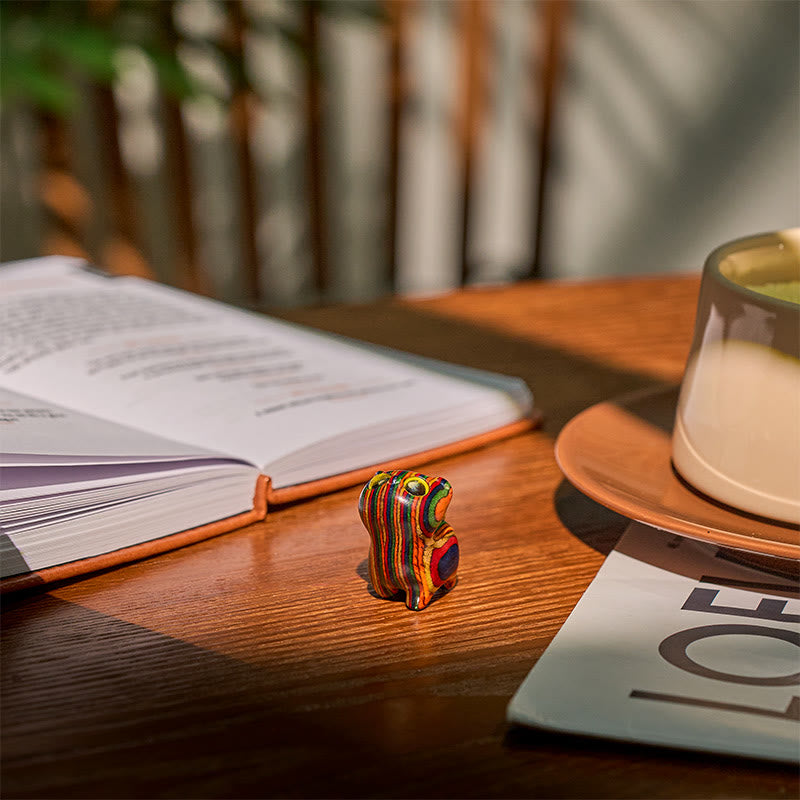 Buddha Stones talladas con un lindo gatito y eucalipto arcoíris para reducir el estrés. - image 10