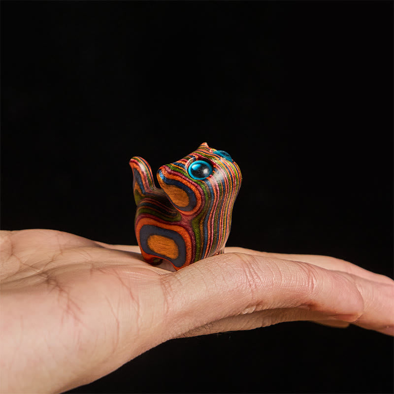 Buddha Stones talladas con un lindo gatito y eucalipto arcoíris para reducir el estrés. - image 5