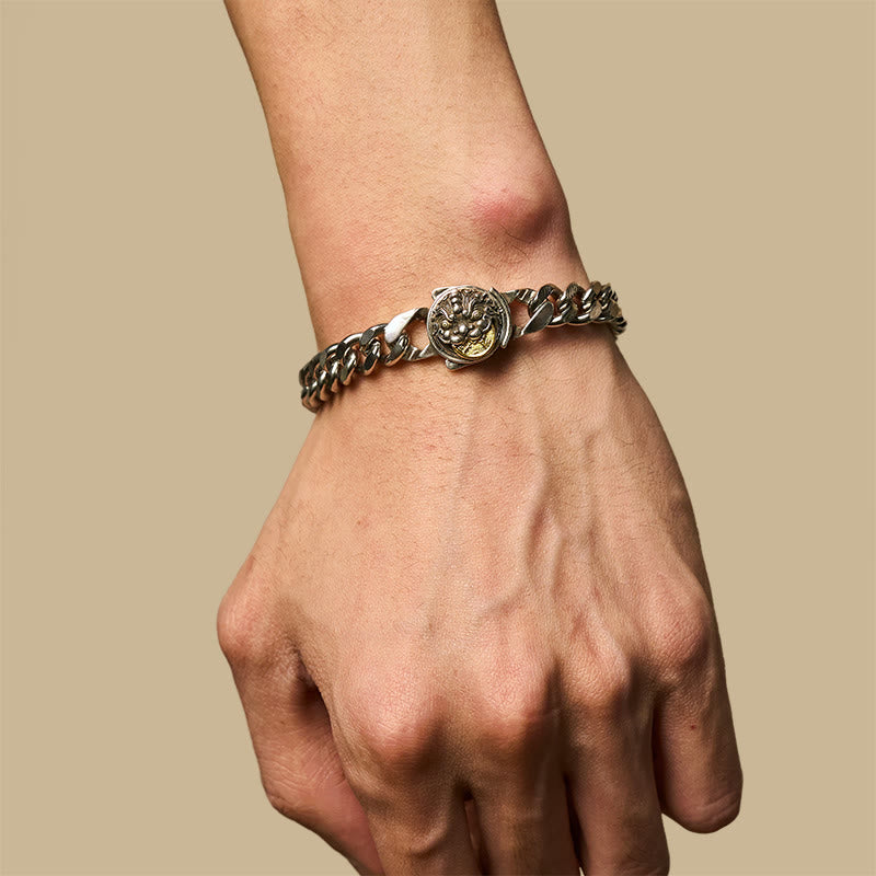 Pulsera de cobre con Buddha Stones y Pixiu para la riqueza y la suerte - image 4