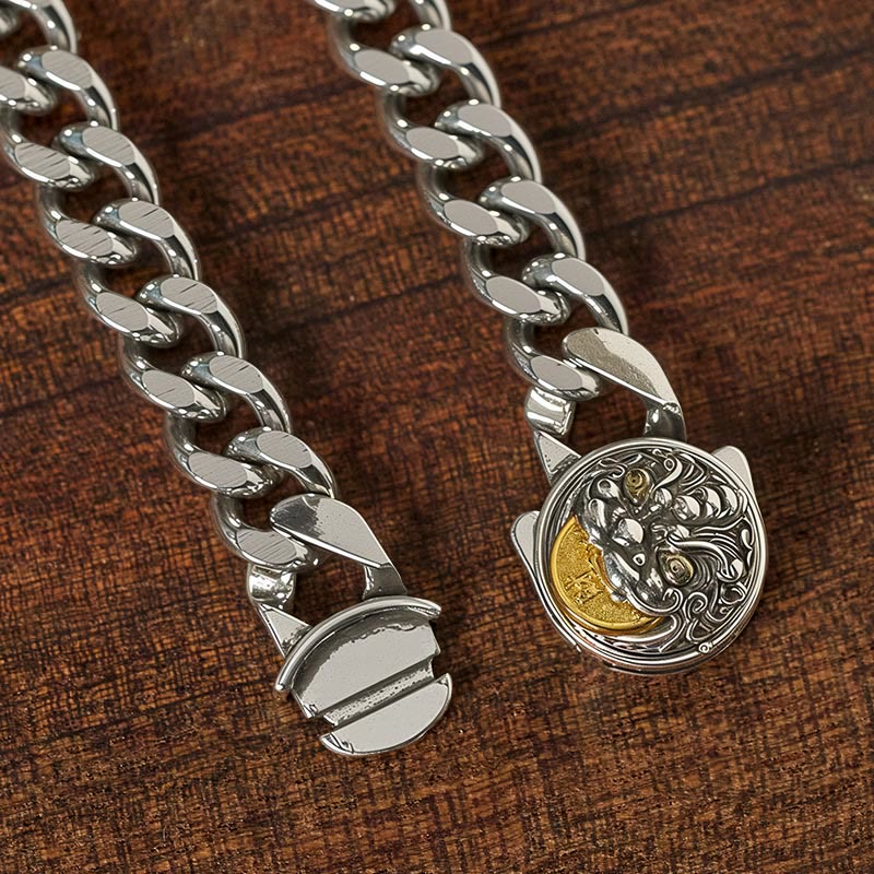 Pulsera de cobre con Buddha Stones y Pixiu para la riqueza y la suerte - image 2