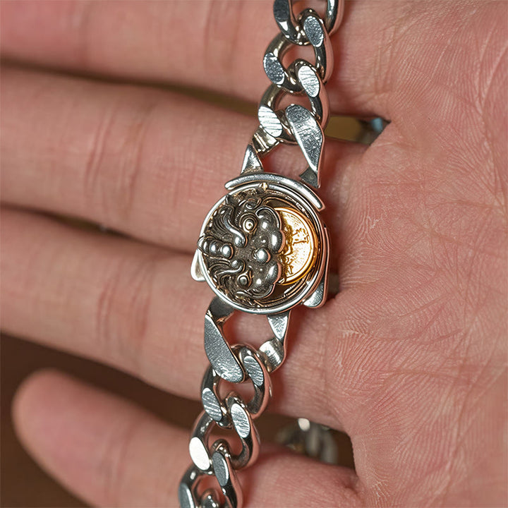 Pulsera de cobre con Buddha Stones y Pixiu para la riqueza y la suerte - image 3