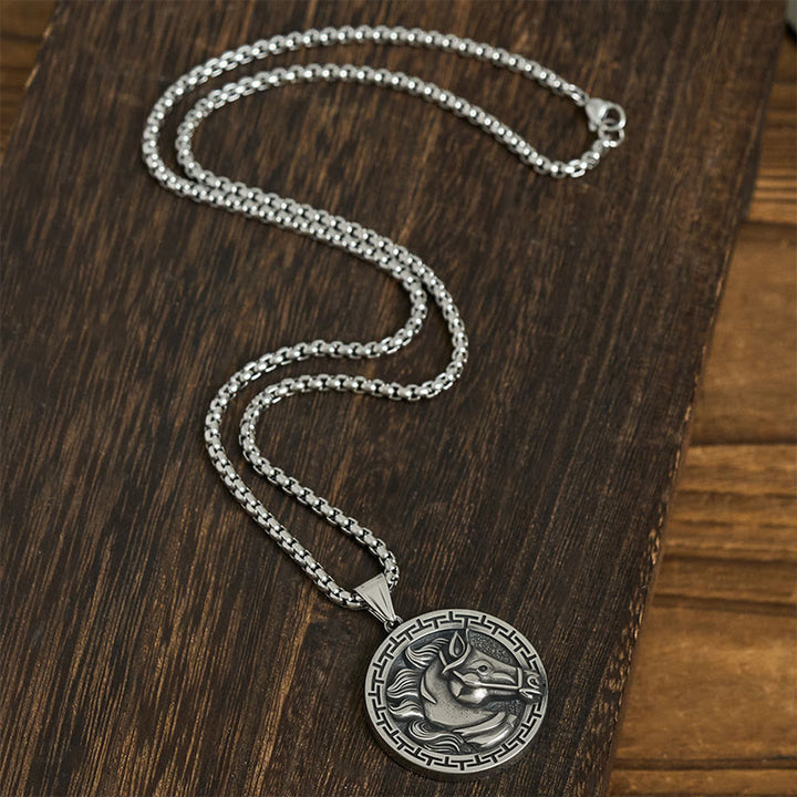 Colgante de equilibrio de acero y titanio con Buddha Stones del Año del Caballo - image 4