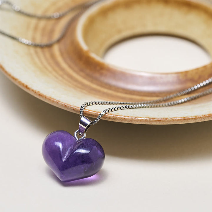 Colgante de equilibrio con Buddha Stones, diseño de corazón, amatista, topacio, cristal rosa, ópalo, ojo de tigre, cristal blanco, jaspe rojo, amazonita, aventurina verde, obsidiana negra, citrino. - image 3