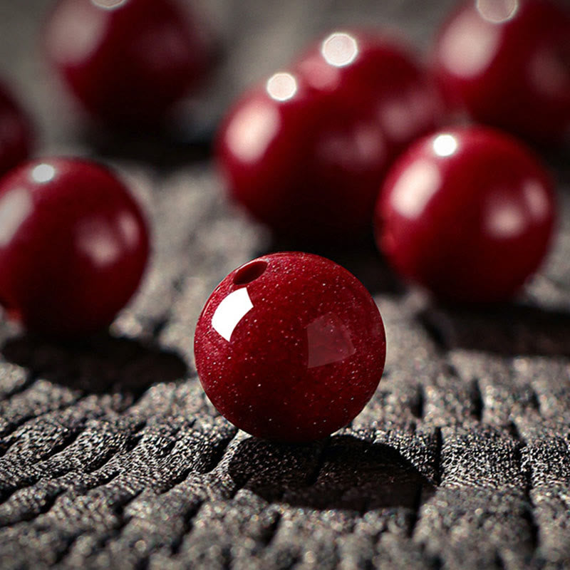 Buddha Stones Pulsera de bendición de cinabrio del Año del Caballo - image 12