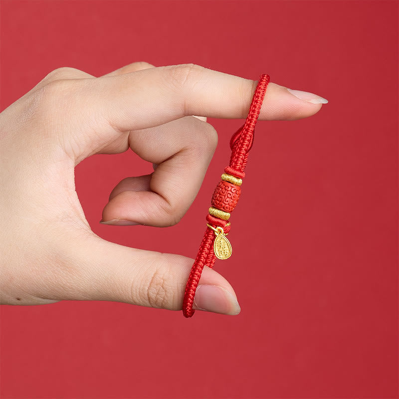 Buddha Stones Pulsera de la suerte con hilo rojo de cobre con el símbolo Om Mani Padme Hum Fu - image 11