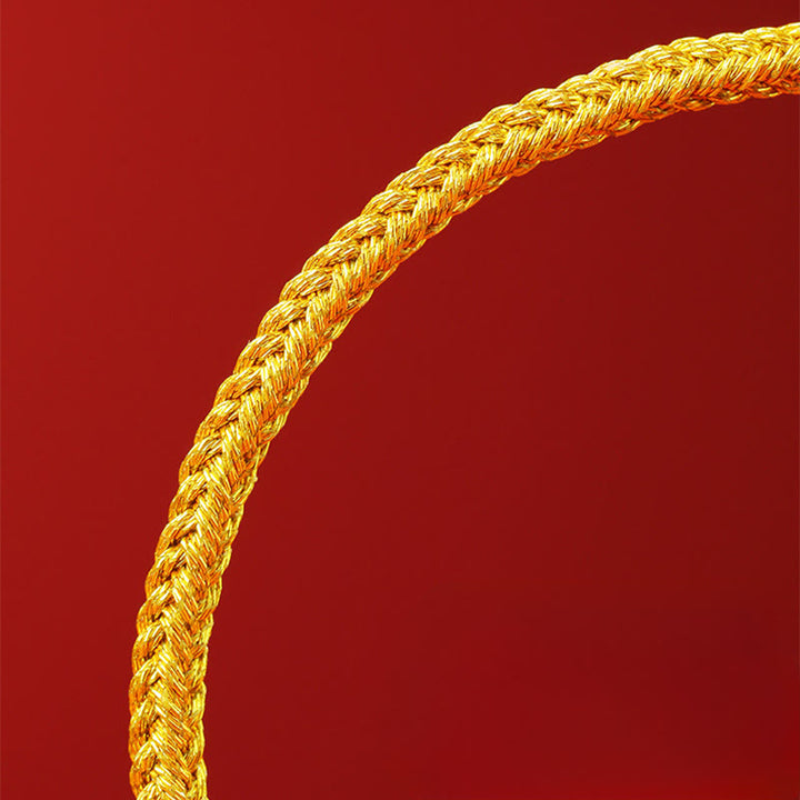 Buddha Stones Pulsera de la suerte con cinco monedas del emperador y hilo rojo del Año del Caballo - image 1