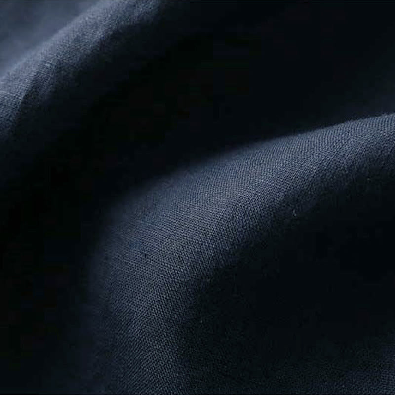 Camisa de lino y algodón de manga larga para mujer con diseño de flores bordadas retro con Buddha Stones - image 24