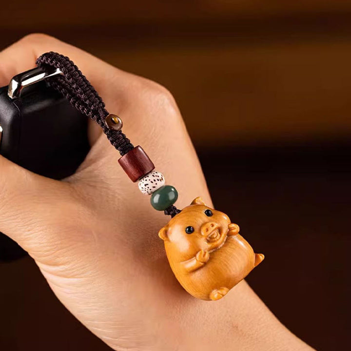 Buddha Stones Llavero con bendición de la semilla Bodhi de la luna, estrella y sándalo rojo del Año del Caballo - image 45