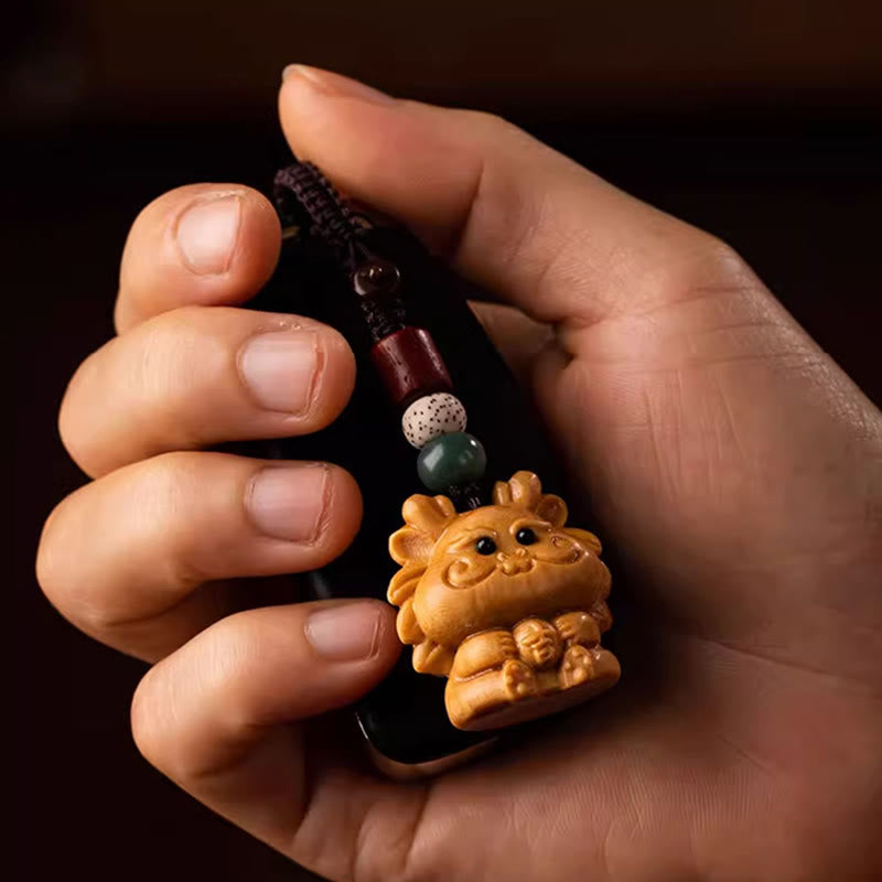 Buddha Stones Llavero con bendición de la semilla Bodhi de la luna, estrella y sándalo rojo del Año del Caballo - image 22