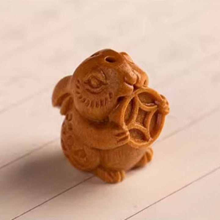 Buddha Stones Llavero con bendición de la semilla Bodhi de la luna, estrella y sándalo rojo del Año del Caballo - image 17